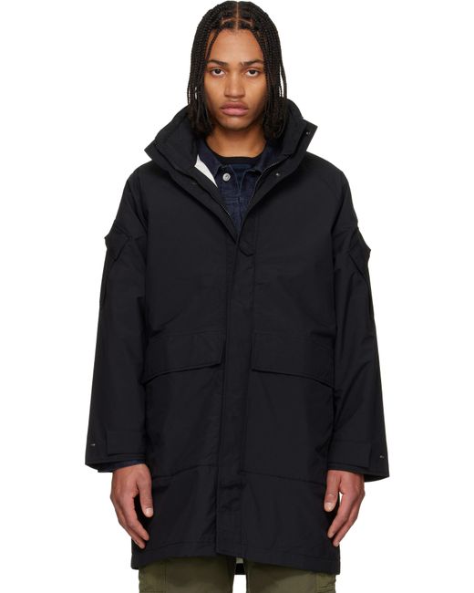 Nanamica Black 2L Nylon Gore-Tex Cruiser Coat for men