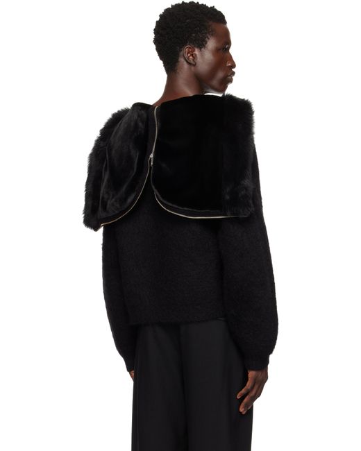 Moose Knuckles Black Cj Split Hoodie for men