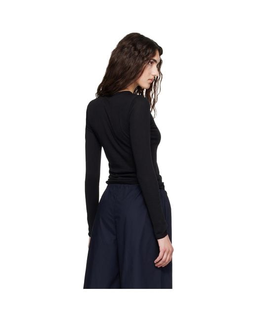 Flore Flore Black Olivia Longsleeve T-Shirt