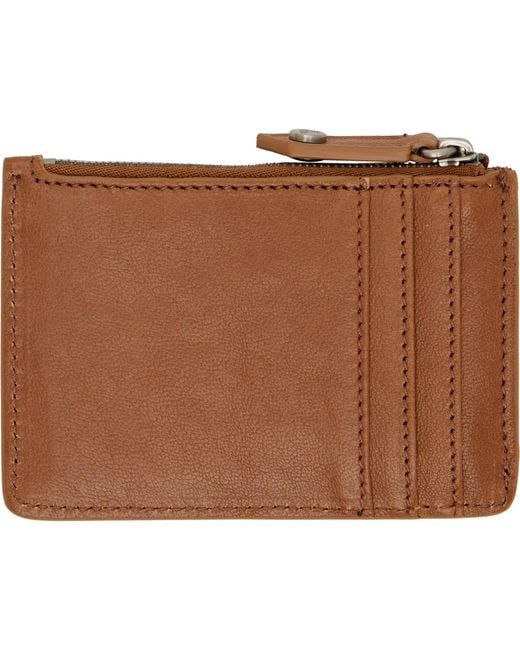 Vivienne Westwood Brown Slim Long Card Holder for men
