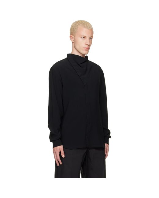 Rick Owens Black Tower Island Shirt for men