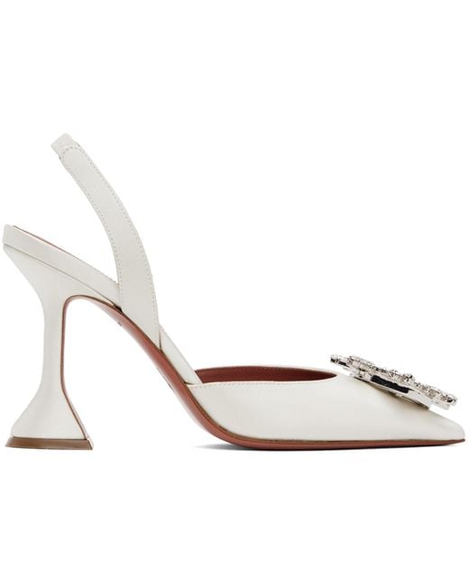 AMINA MUADDI Black Begum Sling Heels