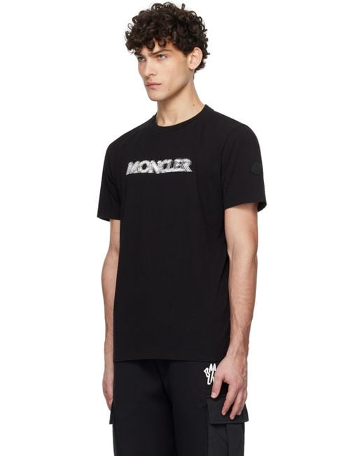 Moncler Black S/s T-shirt for men