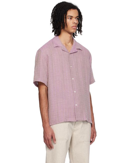 Samsøe & Samsøe Pink Purple Saemerson Shirt for men