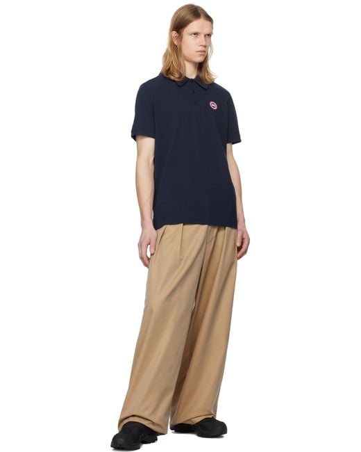 Canada Goose Blue 'Beckley' Polo Shirt for men