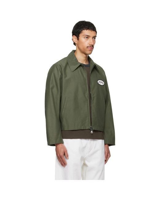 Second/Layer Green Lucky Station Jacket for men