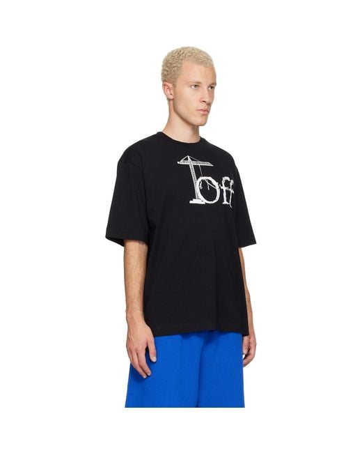 Off-White c/o Virgil Abloh Black Shared Logo Skate T-Shirt for men