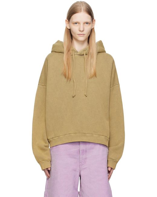 Acne Multicolor Green Relaxed Fit Hoodie