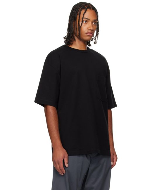 Lemaire Black Boxy Short Sleeve T-Shirt for men
