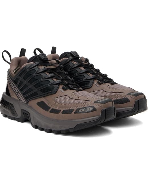 Salomon Black Taupe Acs Pro Gore-Tex Sneakers for men