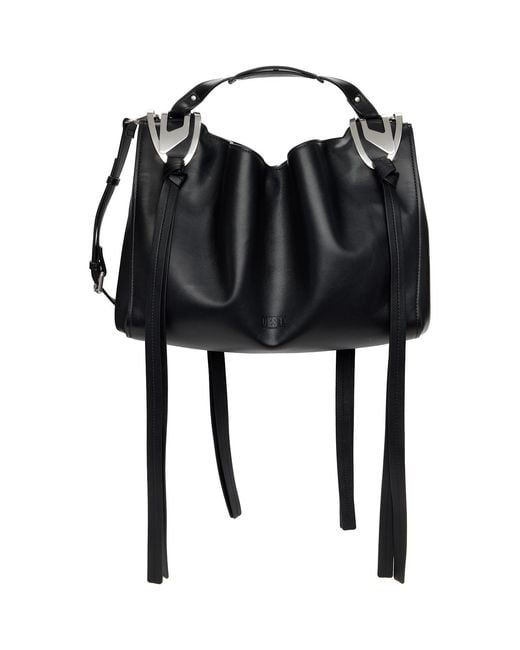 DIESEL Black Knot-D Top Handle Bag
