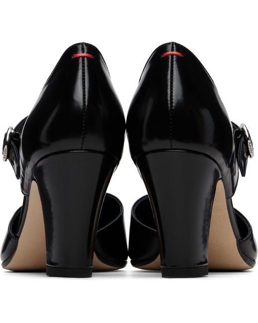 Aeyde Black Isidora Mary-Jane Heels