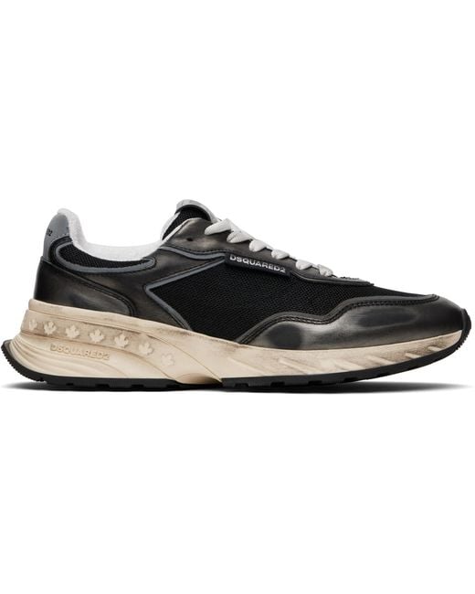 DSquared² Black Sprinter Sneakers for men
