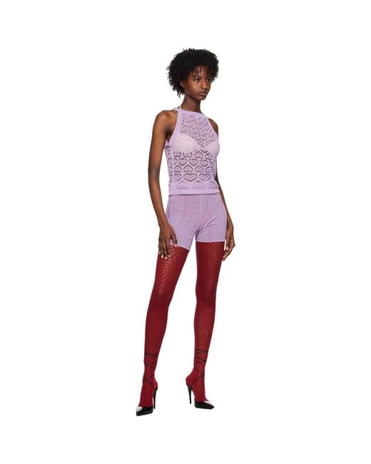 Marco Rambaldi Red Elasticized Shorts