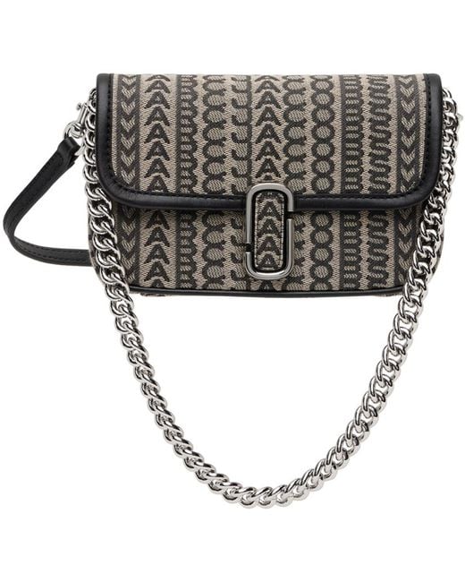 Marc Jacobs Brown Mini 'The Monogram J Marc' Shoulder Bag