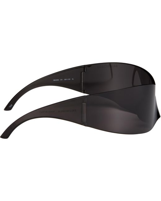 Balenciaga Ssense限定 ブラック Avant Premier Panther Mask サングラス Black
