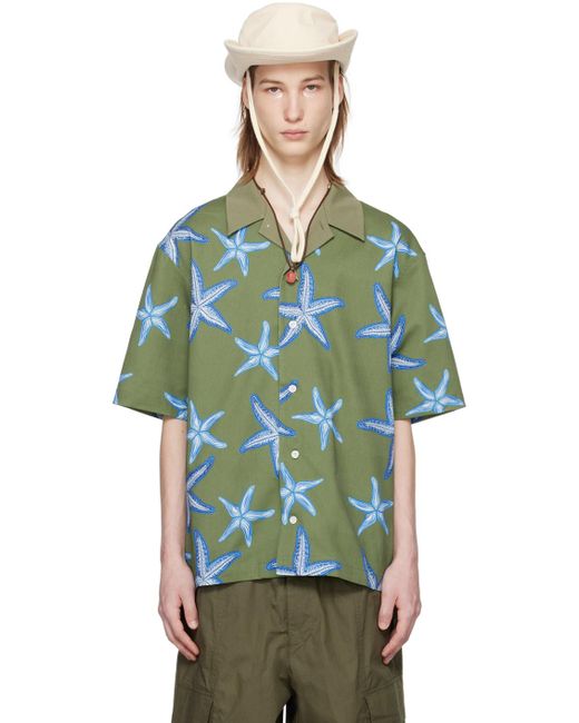 AFTER PRAY Starfish Shirt in Green for Men | Lyst UK