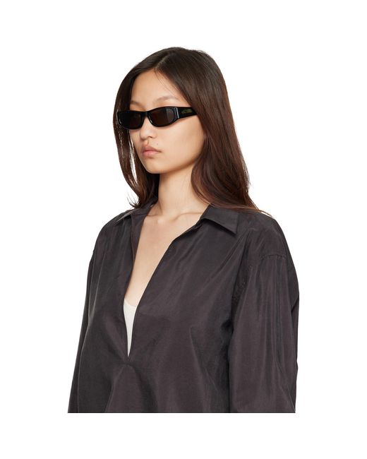 THISTLES Brown 'The Suede' Sunglasses