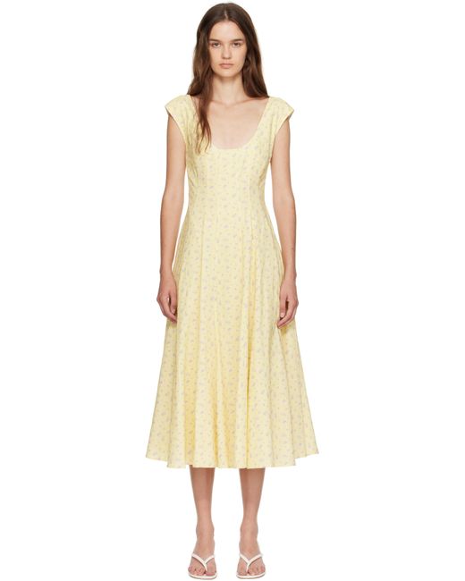 GUIZIO Natural Leila Midi Dress