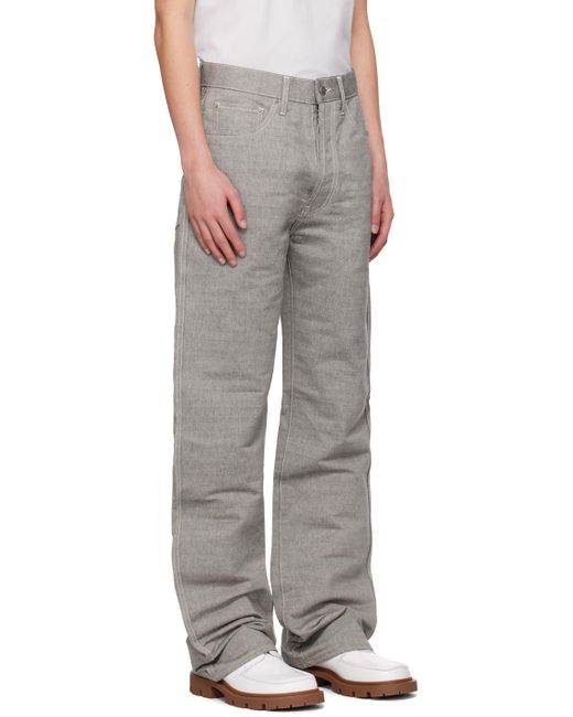 Pantalon gris à patte coulissante Maison Margiela pour homme en coloris Gray