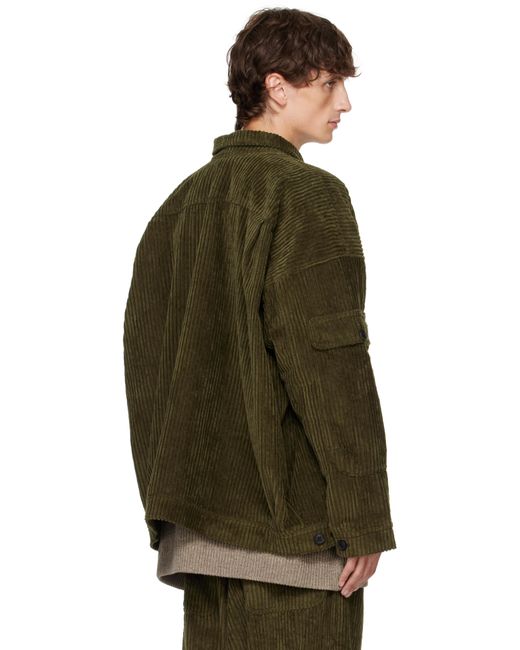 Jan Jan Van Essche Green O-project Wide Wale Corduroy Jacket for men