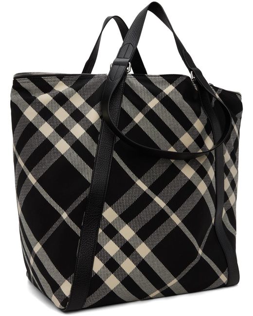 Burberry Black Large Field Tote for men