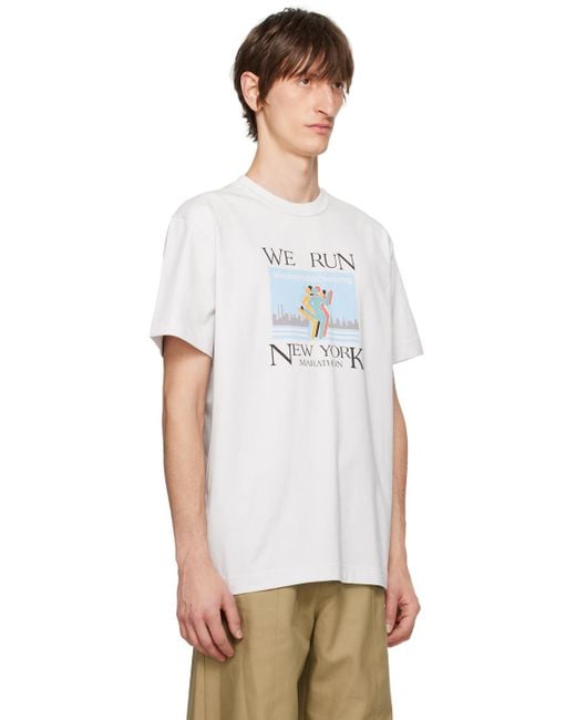 Alexander Wang White Marathon T-shirt for men