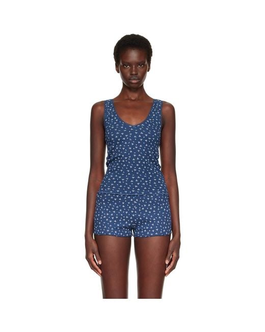 Cou Cou Blue 'The Scoop' Tank Top