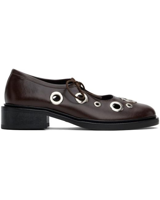 Nicole Saldanã Black Fabiana Eyelet Loafers