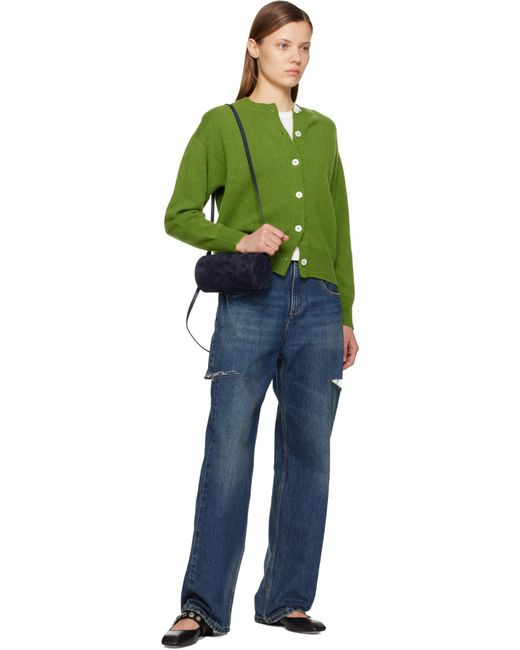 Aeyde ブラック Uma アイレット レザー メリージェーン フラットシューズ Black