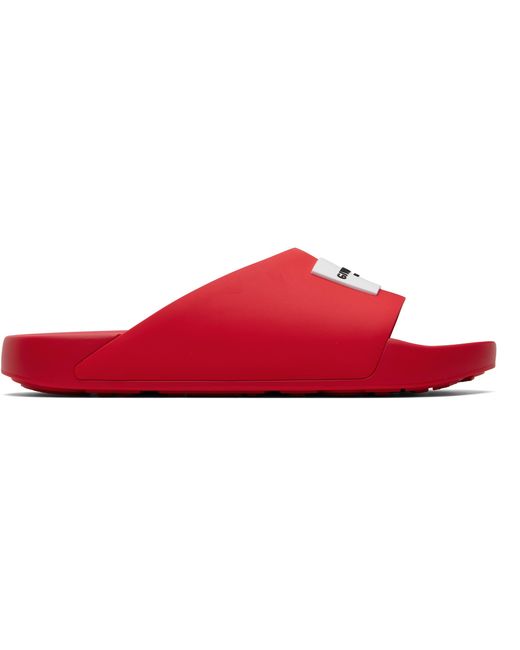 Sandales À Enfiler De Style Mule Rouges À Écusson À Logo Givenchy pour homme en coloris Red