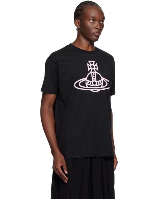 【関税&送料込】Vivienne Westwood Black Cotton Oversize T-Sh Vivienne Westwood Black Oversized T-shirt | REVERSIBLE