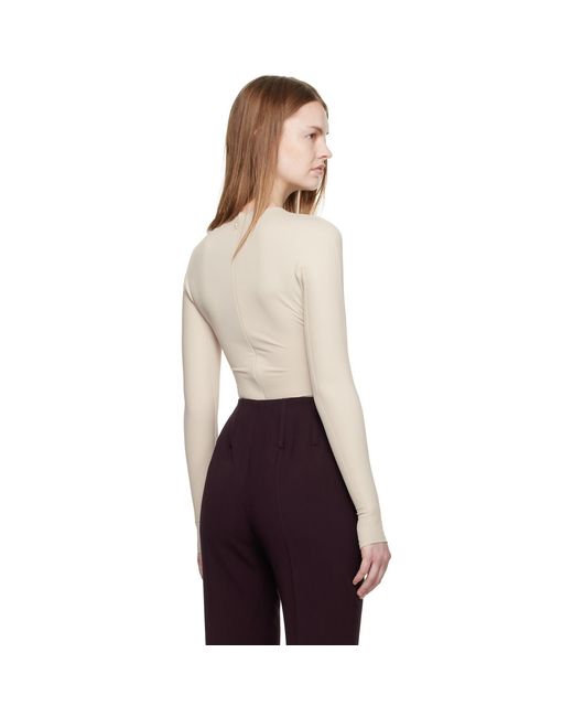Mugler Multicolor Shoulder Logo Bodysuit