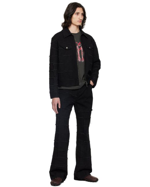 ANDERSSON BELL Black New Patchwork Jeans for men