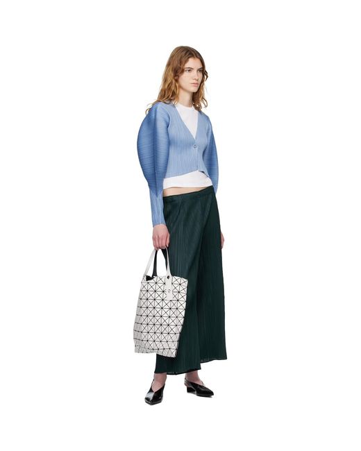 Pleats Please Issey Miyake Blue Monthly Colors December Cardigan