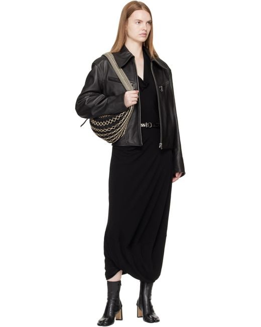 Sac Fortune Croissant Et Noir En Filet Ajouré Par Filt Lemaire en coloris Black