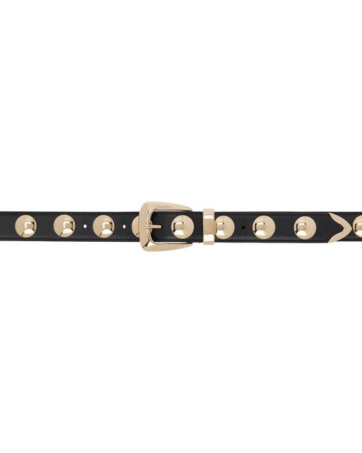 Khaite Black Benny With Studs Belt