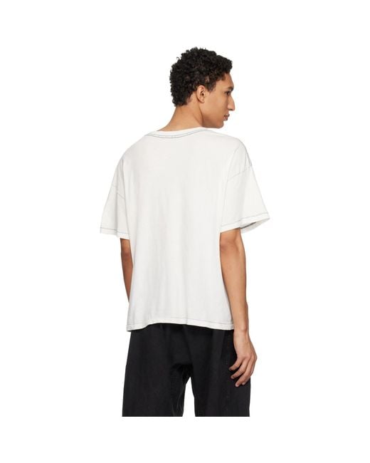 RIVINGTON roi Rebis White Off- 'Secret Societies' Tyler T-Shirt for men