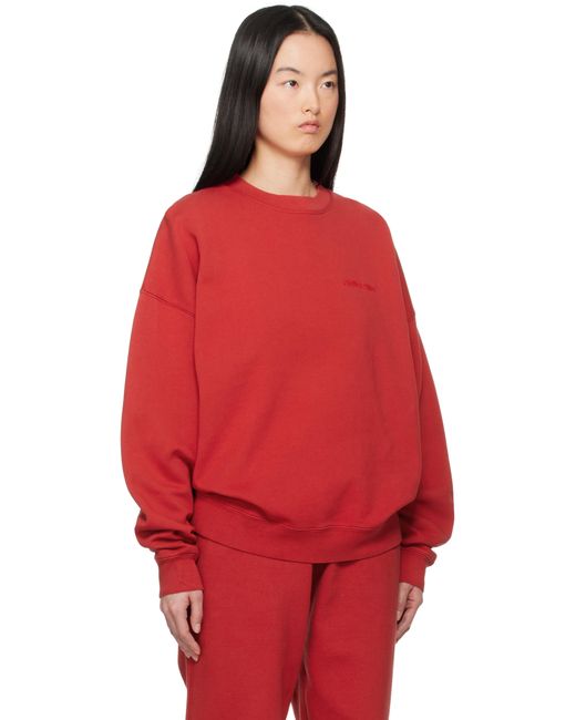 Anine Bing Red Miles Sweatshirt
