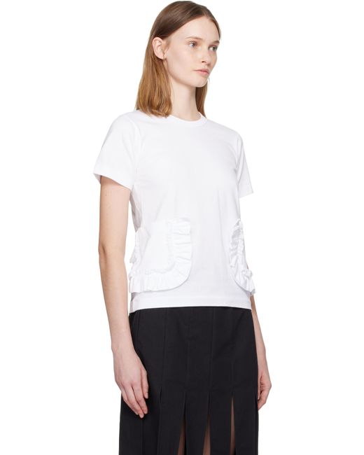 T-Shirt Blanc À Poches Comme des Garçons en coloris White