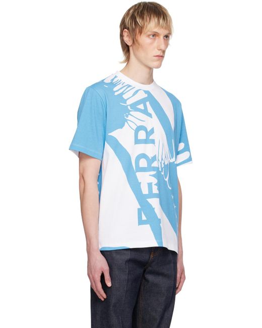 Ferragamo Blue Venus T-Shirt for men