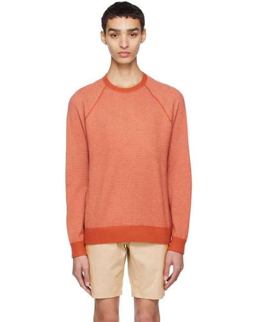 Vince Orange Birdseye Sweatshirt for men
