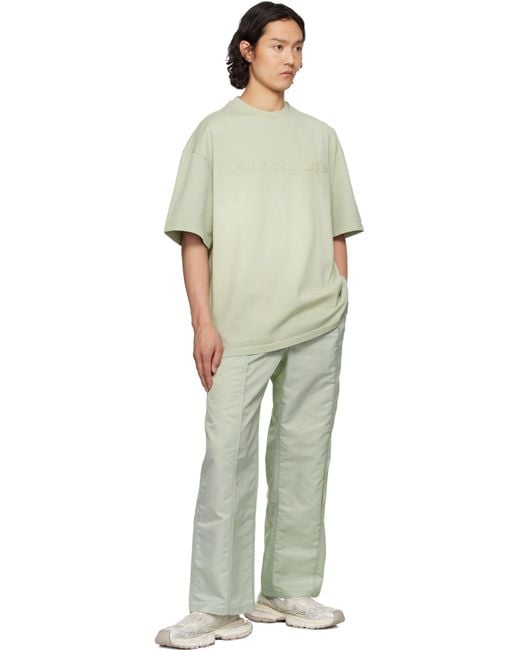 Feng Chen Wang Green Tie Dye T-Shirt for men