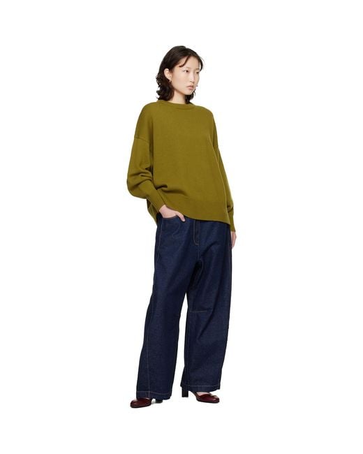 Cordera Blue Curved Baggy Jeans