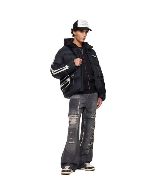 Amiri Black Sport Camera Bag for men