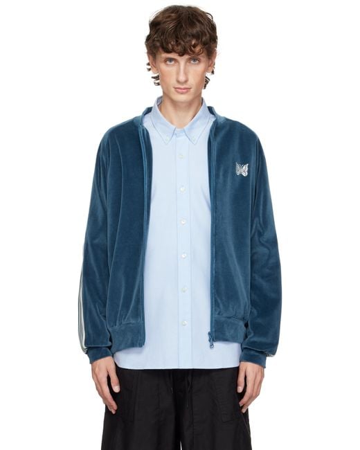 Needles Rc Track Jacket in Blue for Men | Lyst UK