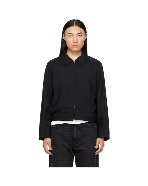 HODAKOVA Black Harrington Jacket for men