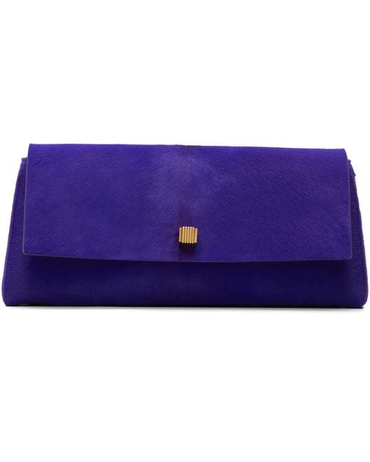 Khaite Purple Audrey Clutch