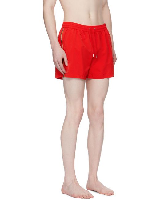 Paul Smith Red Artist Stripe Swim Shorts for men