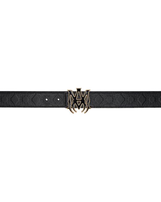 Amiri Black 'Ma' Quad 4 Cm Belt for men